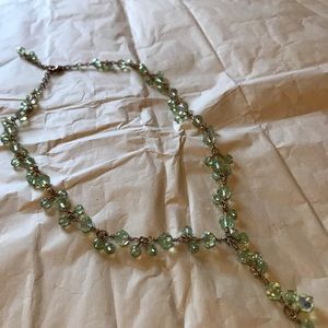 Beautiful crystal green necklace